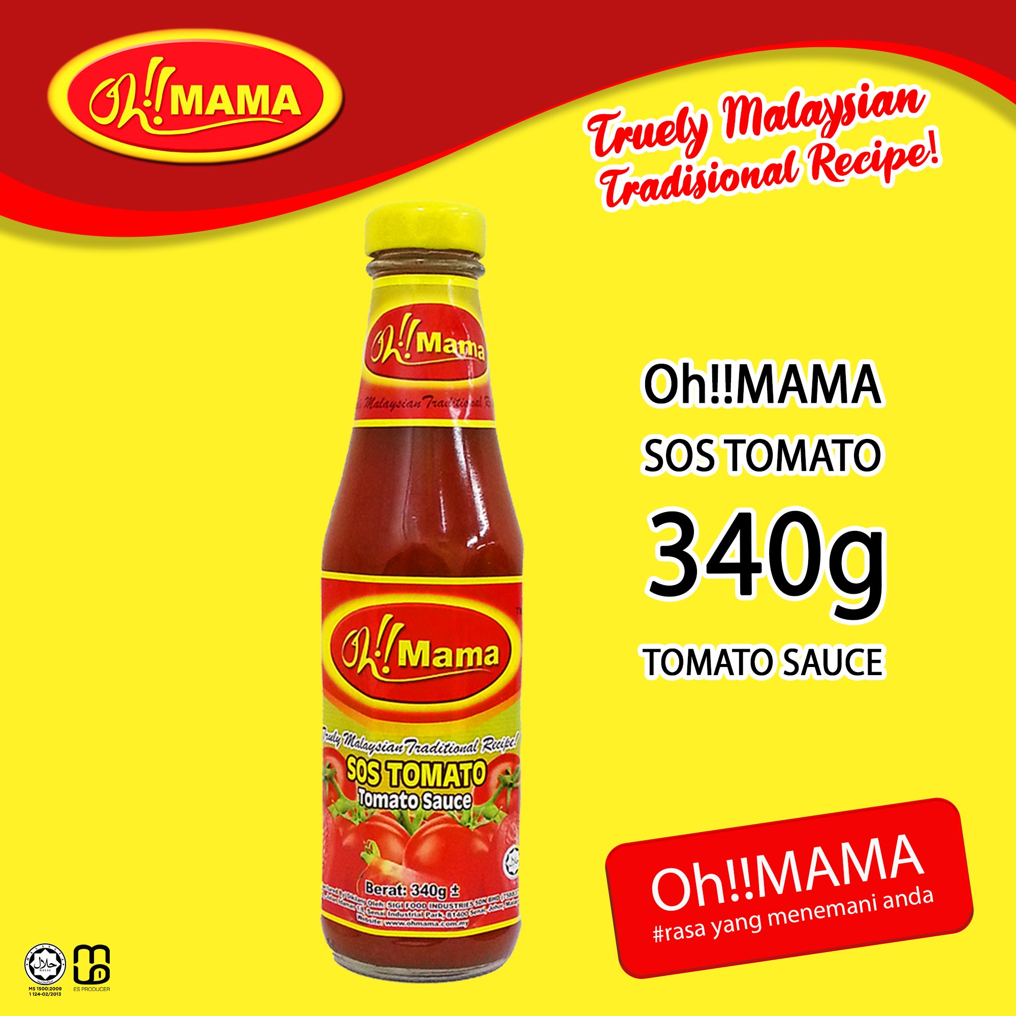Oh!!MAMA Tomato Sauce 340g