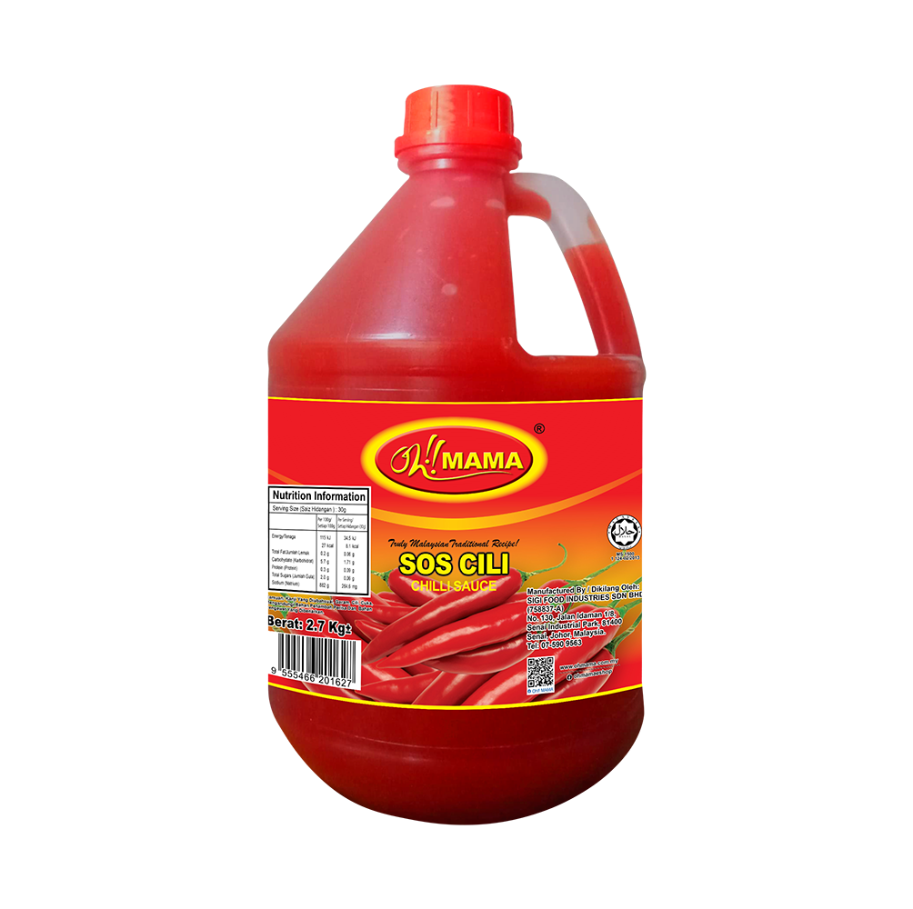 Plastic Bottle of Classic Chilli Sauce 2.7kg-Weight, 2.6kg-Net Weight